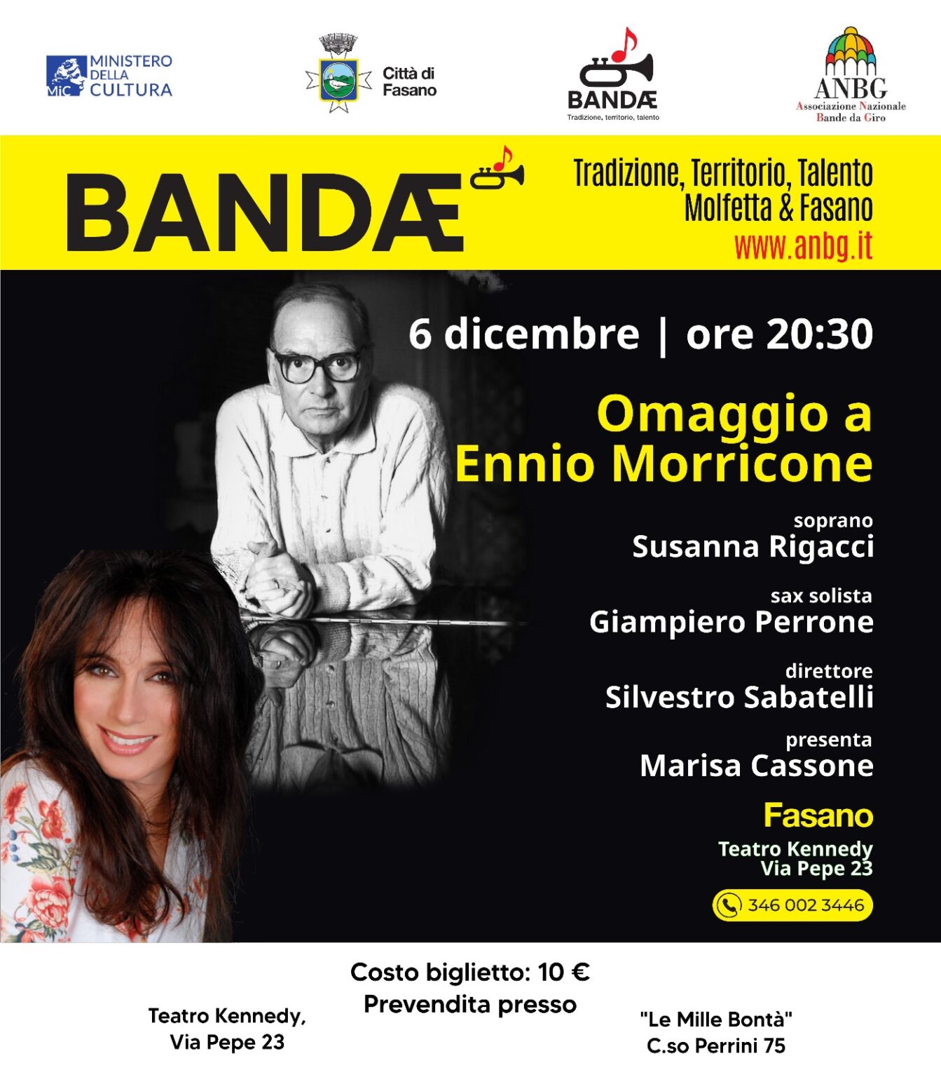 Un tuffo nel mito di Morricone: Susanna Rigacci e la Banda Città di ...