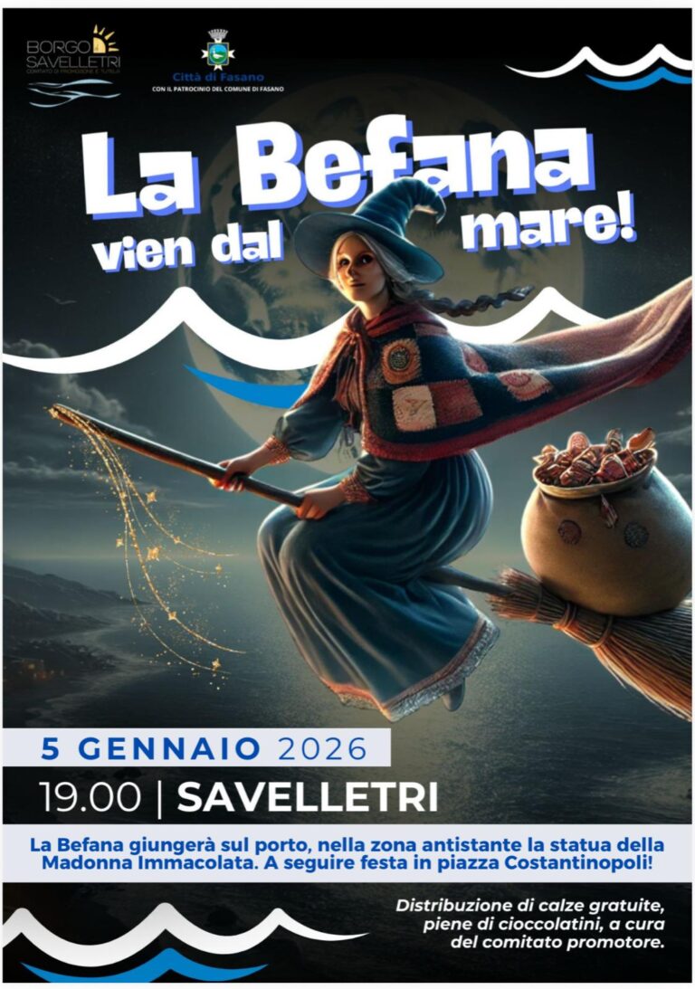 La Befana vien dal mare: a Savelletri torna la tradizione dell’Epifania - Osservatorio Fasano