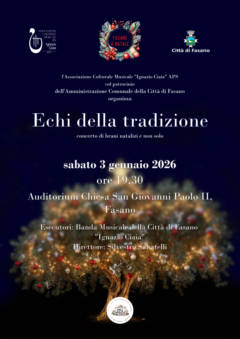 La Banda Città di Fasano presenta "Echi della Tradizione" - Osservatorio Fasano