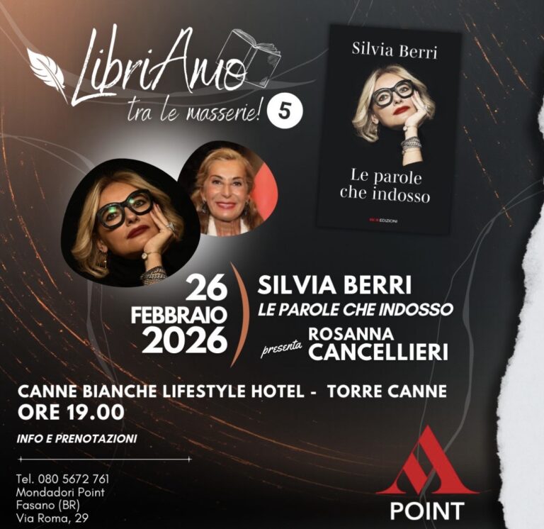 “LibriAmo… tra le masserie!”: a Torre Canne il secondo appuntamento con Silvia Berri e Rosanna Cancellieri “LibriAmo… tra le masserie!”: a Torre Canne il secondo appuntamento con Silvia Berri e Rosanna Cancellieri - Osservatorio Fasano