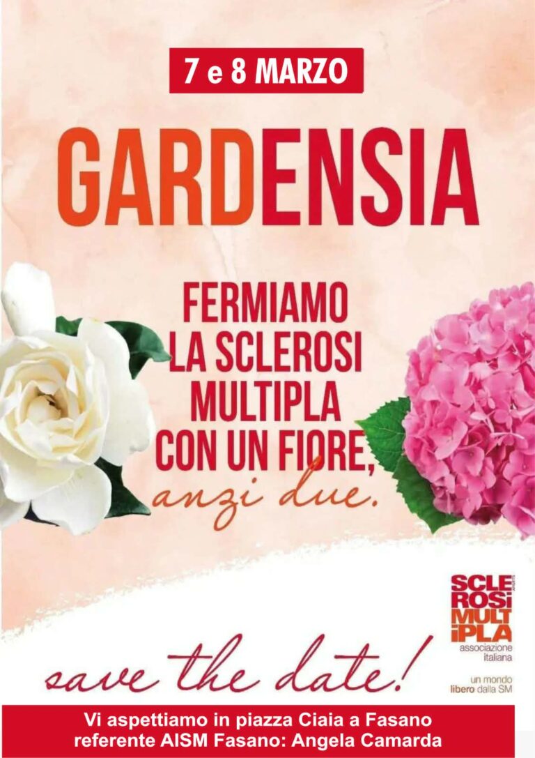 "Gardensia": a Fasano la solidarietà fiorisce contro la sclerosi multipla - Osservatorio Fasano