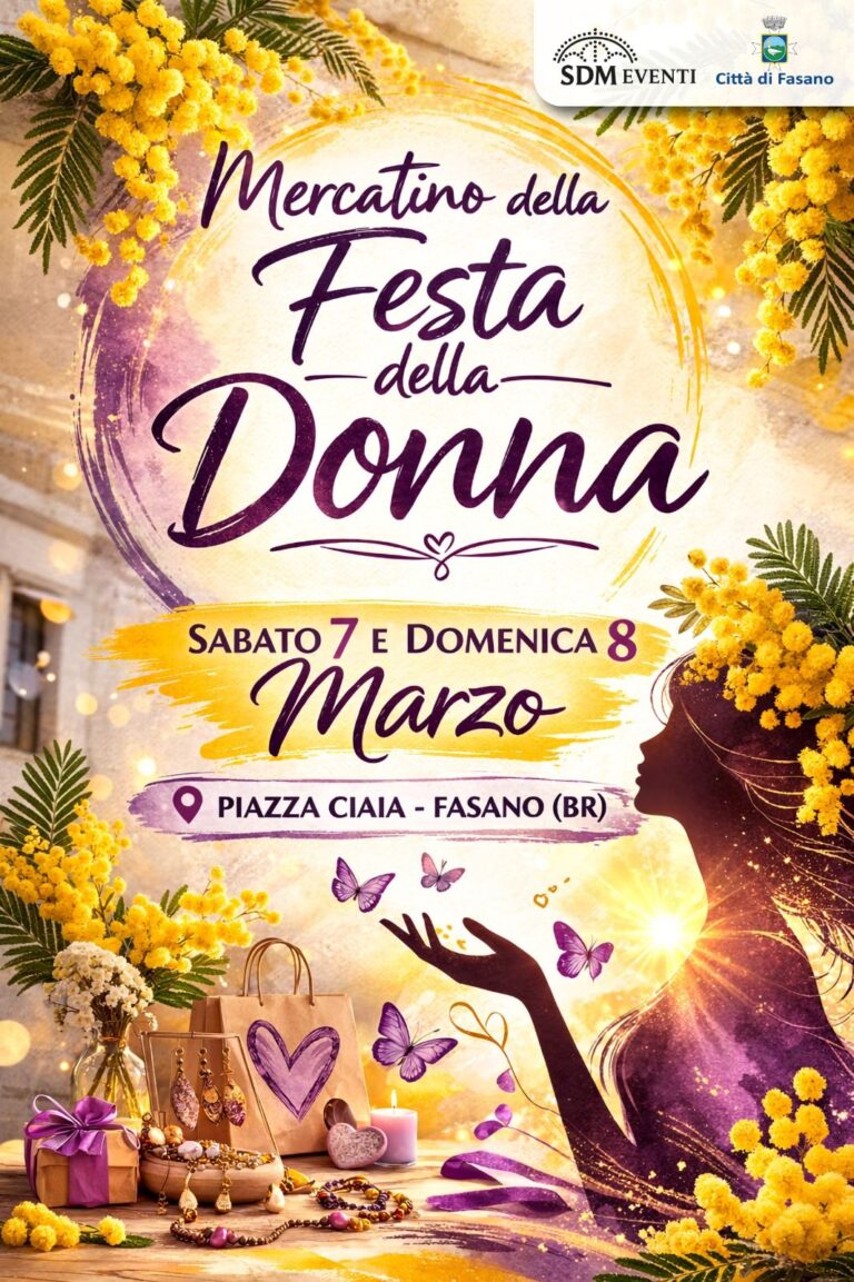 In Piazza Ciaia arriva il Mercatino della Festa della Donna In Piazza Ciaia arriva il Mercatino della Festa della Donna - Osservatorio Fasano