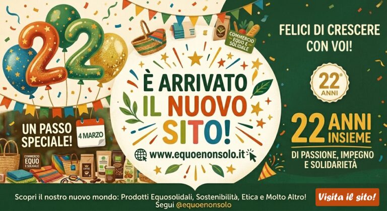 22 anni di Equo e non solo: nasce il nuovo shop online - Osservatorio Fasano