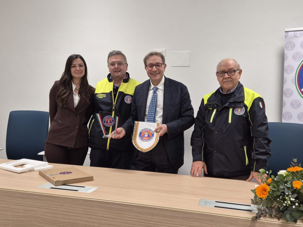 Il Prefetto di Brindisi Guido Aprea in visita al Presidio di Protezione Civile di Montalbano - Osservatorio Fasano