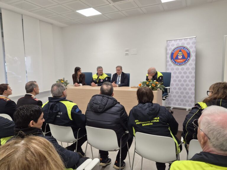 Il Prefetto di Brindisi Guido Aprea in visita al Presidio di Protezione Civile di Montalbano - Osservatorio Fasano