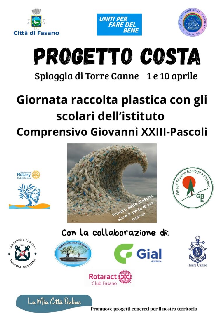 Oltre 100 scolari protagonisti del Progetto Costa Oltre 100 scolari protagonisti del Progetto Costa - Osservatorio Fasano