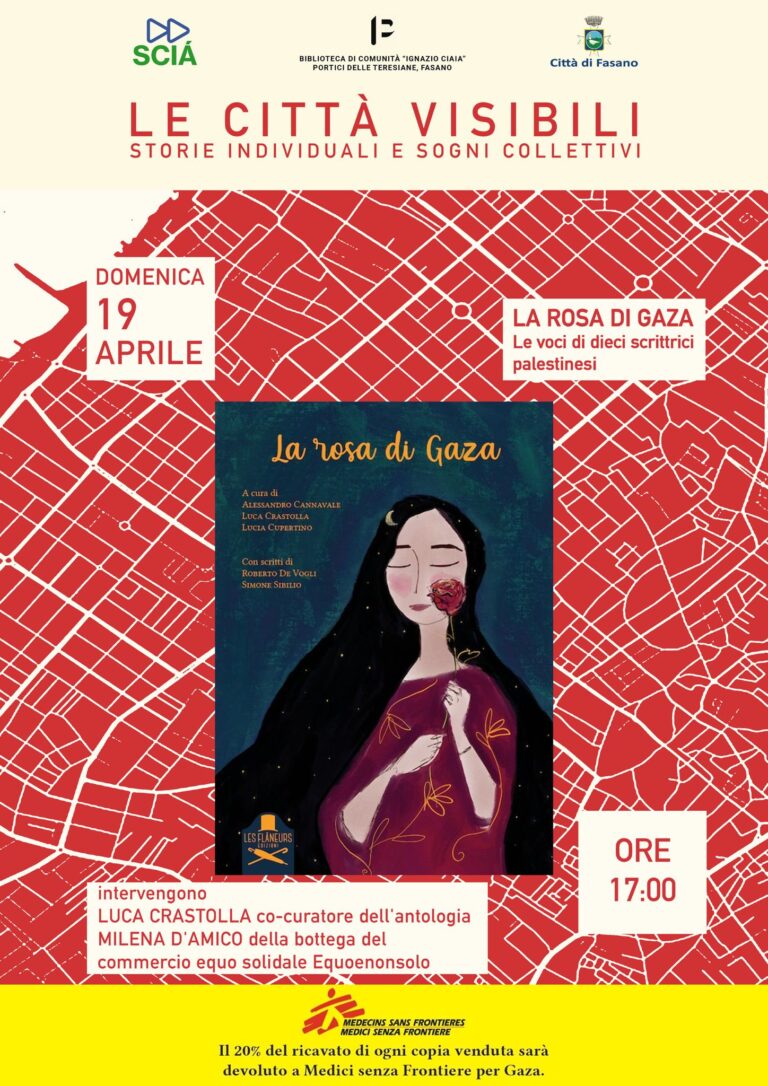 "La rosa di Gaza": le voci di dieci scrittrici palestinesi sotto assedio - Osservatorio Fasano