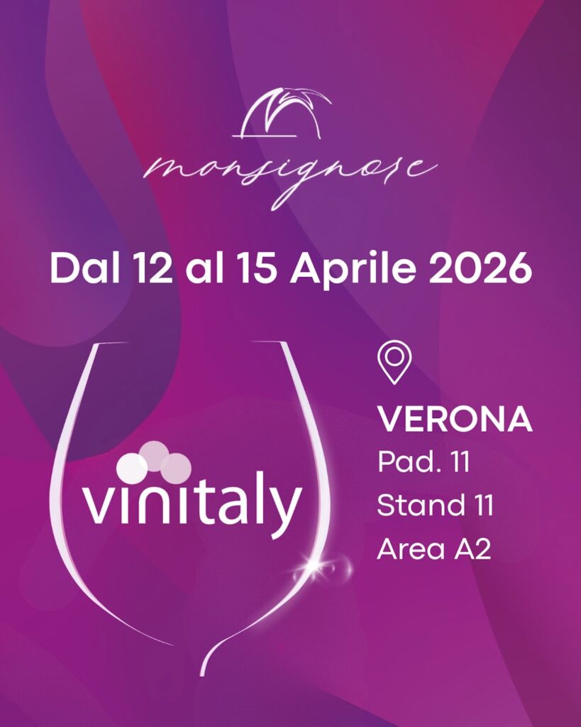 Monsignore porta Fasano al Vinitaly 2026: l'identità fasanese conquista la scena internazionale - Osservatorio Fasano