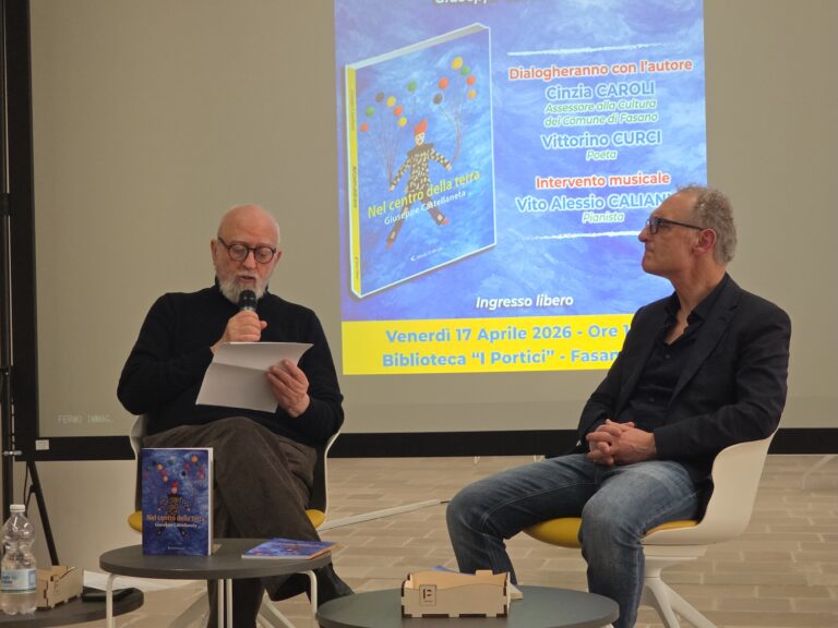 “Nel centro della terra”: il viaggio poetico di Giuseppe Castellaneta incanta Fasano - Osservatorio Fasano