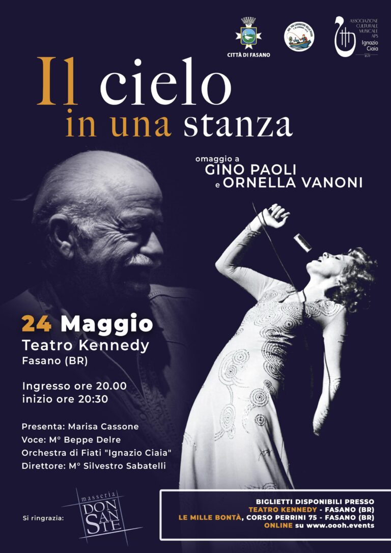 “Il cielo in una stanza” – Omaggio a Gino Paoli e Ornella Vanoni - Osservatorio Fasano