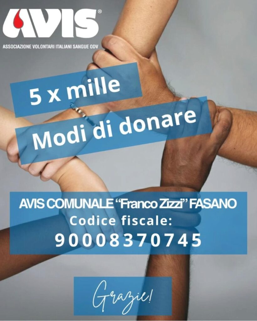 Progresso Agricolo e AVIS: uniti nel segno del dono tra solidarietà e territorio - Osservatorio Fasano