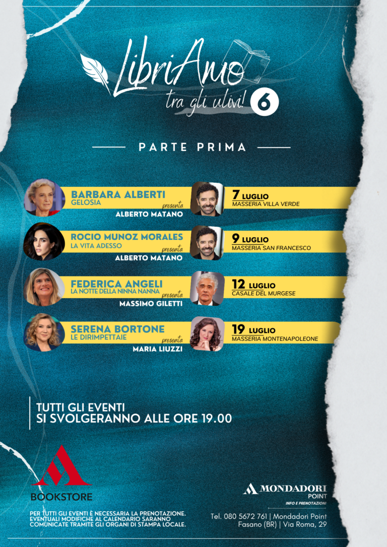 “LIBRIAMO… TRA GLI ULIVI”, AL VIA LA SESTA EDIZIONE - Osservatorio Fasano