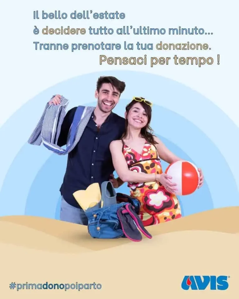 “Il caldo svuota le città. Tu riempi le scorte. Dona sangue. Salva vite” “Il caldo svuota le città. Tu riempi le scorte. Dona sangue. Salva vite” - Osservatorio Fasano