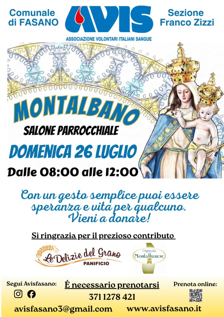 Montalbano in Festa: Fede, Tradizione e Musica per la Protettrice Maria SS. del Rosario - Osservatorio Fasano