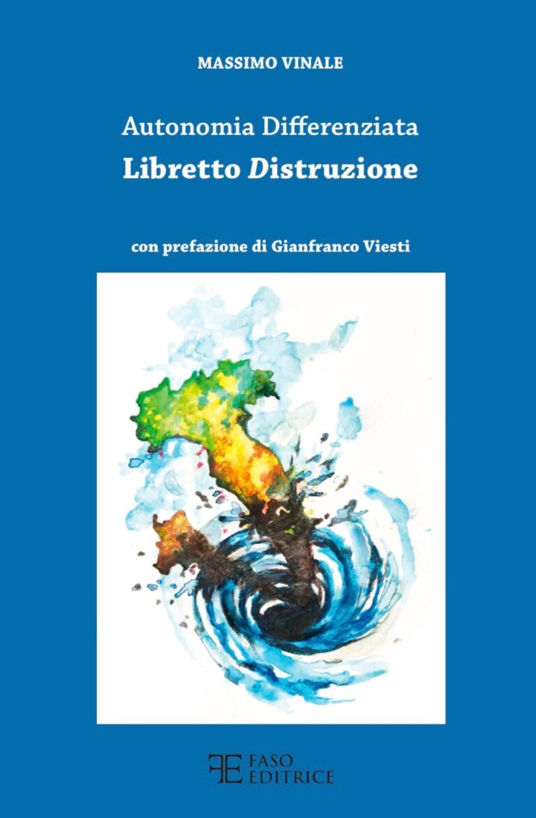 Il libro Autonomia Differenziata – Libretto Distruzione in una tesi di laurea Il libro Autonomia Differenziata – Libretto Distruzione in una tesi di laurea - Osservatorio Fasano