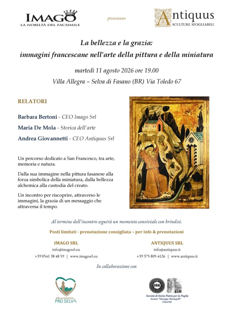 La Selva di Fasano celebra San Francesco: 800 anni con l’arte della MINIATURA e della PITTURA La Selva di Fasano celebra San Francesco: 800 anni con l'arte della MINIATURA e della PITTURA - Osservatorio Fasano