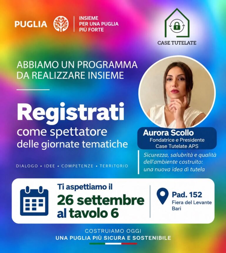 Case Tutelate oltre la Puglia: il progetto nato a Fasano avvia il dialogo in Campania. Case Tutelate oltre la Puglia: il progetto nato a Fasano avvia il dialogo in Campania. - Osservatorio Fasano