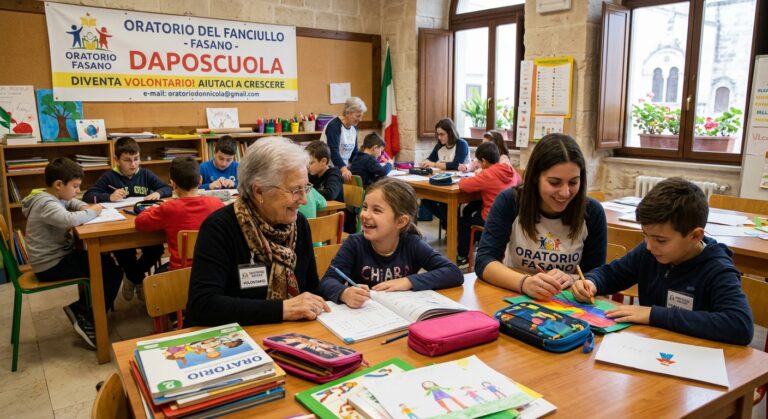 Fasano, l’Oratorio del Fanciullo cerca volontari per il doposcuola: l’appello ai cittadini - Osservatorio Fasano