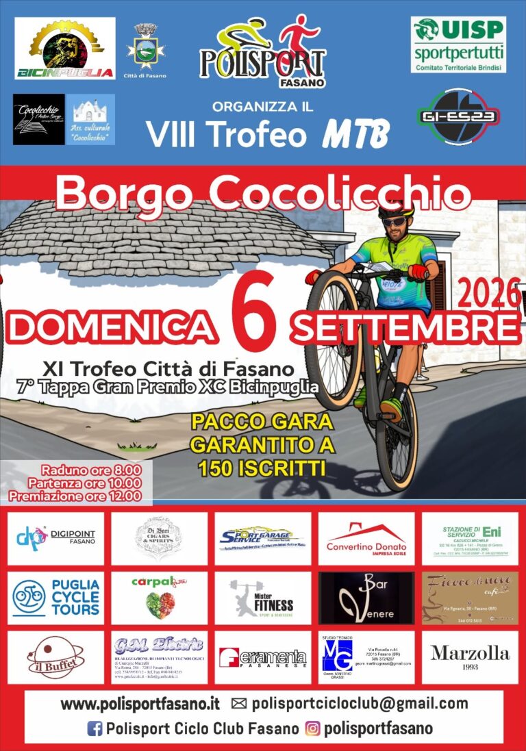 Polisport Fasano, un’estate di corsa e in bicicletta. Polisport Fasano, un’estate di corsa e in bicicletta. - Osservatorio Fasano