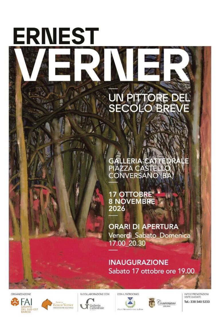 L’arte irrequietta di Ernest Verner in mostra a Conversano: il pittore del “secolo breve” tra natura, solitudine ed ecologia L’arte irrequietta di Ernest Verner in mostra a Conversano: il pittore del “secolo breve” tra natura, solitudine ed ecologia - Osservatorio Fasano