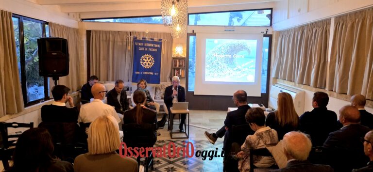 Tutela dell’ambiente e valore del territorio: presentato a Torre Canne il “Progetto Costa” del Rotary Club Fasano Tutela dell'ambiente e valore del territorio: presentato a Torre Canne il "Progetto Costa" del Rotary Club Fasano - Osservatorio Fasano